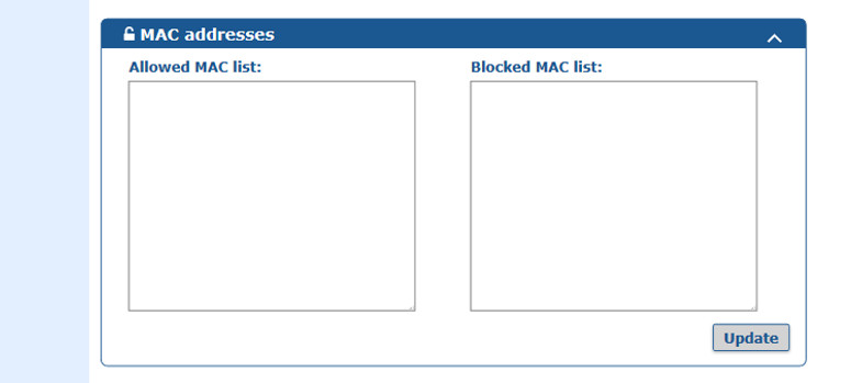 Cloud Allowed/Blocke MAC