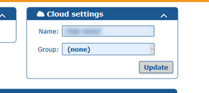 Cloud Settings
