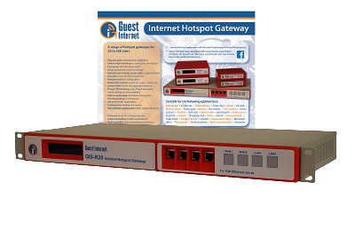 Guest Internet Hotspot-Gateway GIS-R20 Dual-WAN