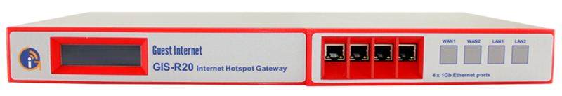 Guest Internet Hotspot-Gateway GIS-R20 Dual-WAN